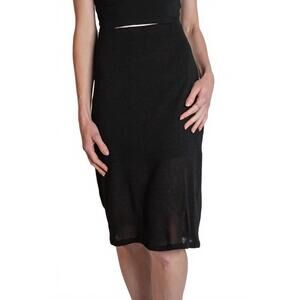 NEW REVIR sky mini skirt in black